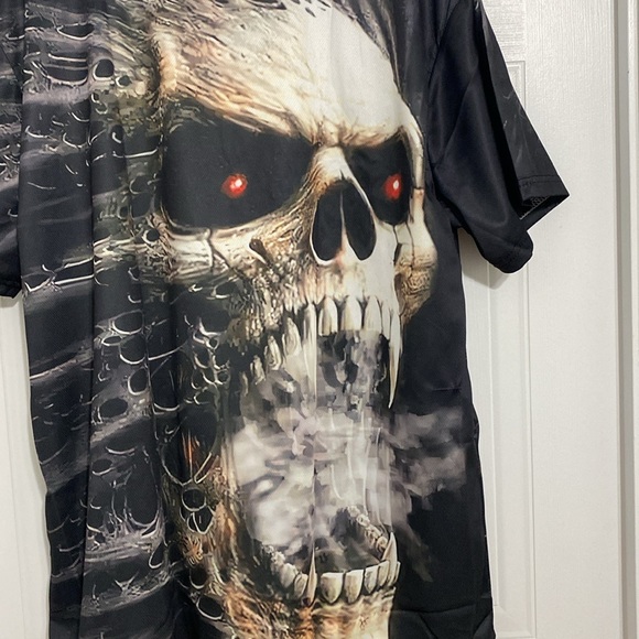Horror Skull 3D Pattern Print Men’s Graphic T-Shirt  Size XXL  ( 136 A ) - Picture 4 of 6